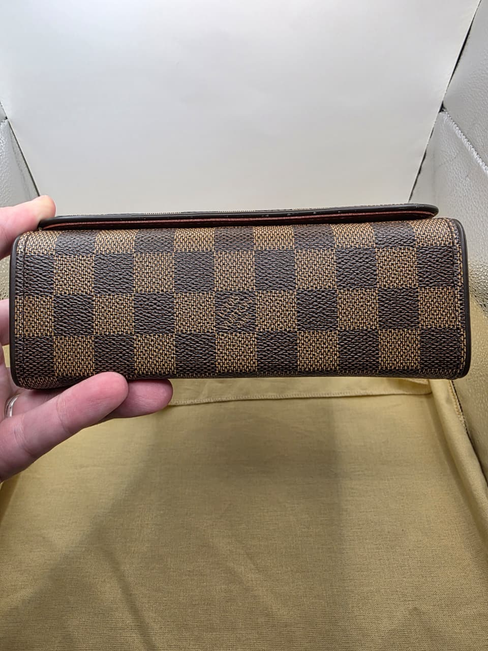 LOUIS VUITTON TRIBECA MINI BROWN DAMIER EBENE CANVAS