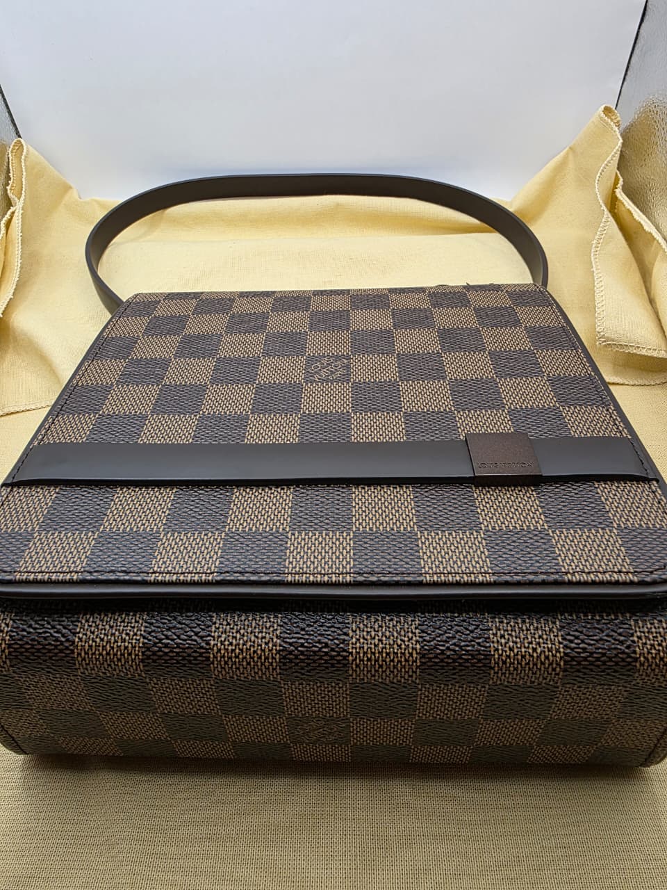LOUIS VUITTON TRIBECA MINI BROWN DAMIER EBENE CANVAS
