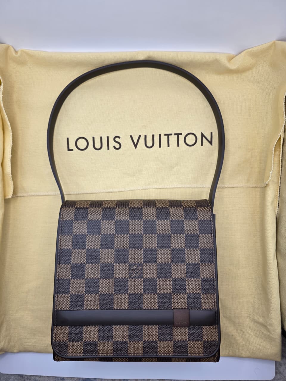 LOUIS VUITTON TRIBECA MINI BROWN DAMIER EBENE CANVAS