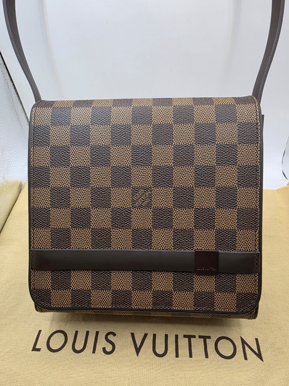 LOUIS VUITTON TRIBECA MINI BROWN DAMIER EBENE CANVAS