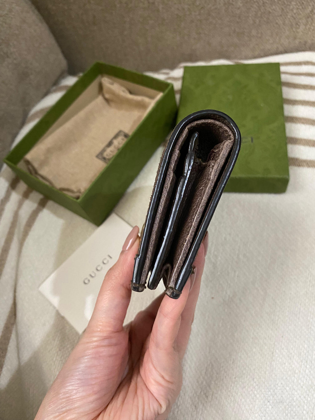 GUCCI Ophidia GG Leather Wallet