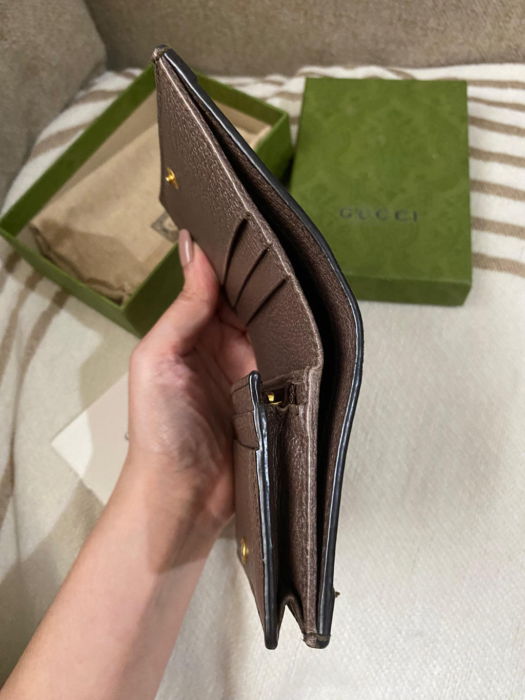 GUCCI Ophidia GG Leather Wallet