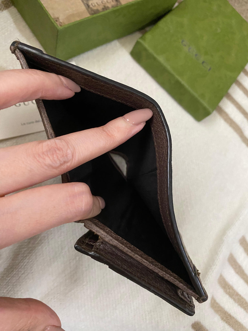 GUCCI Ophidia GG Leather Wallet