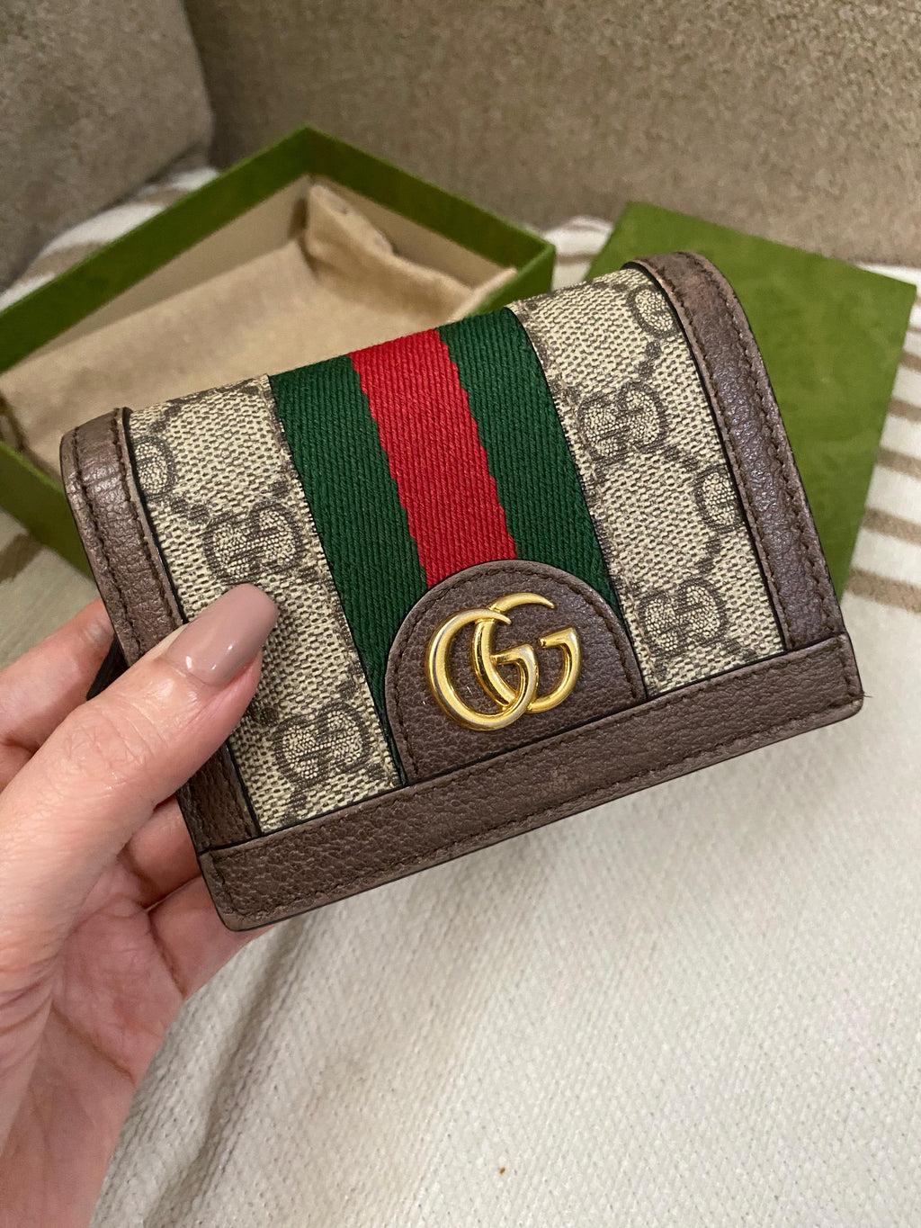 GUCCI Ophidia GG Leather Wallet