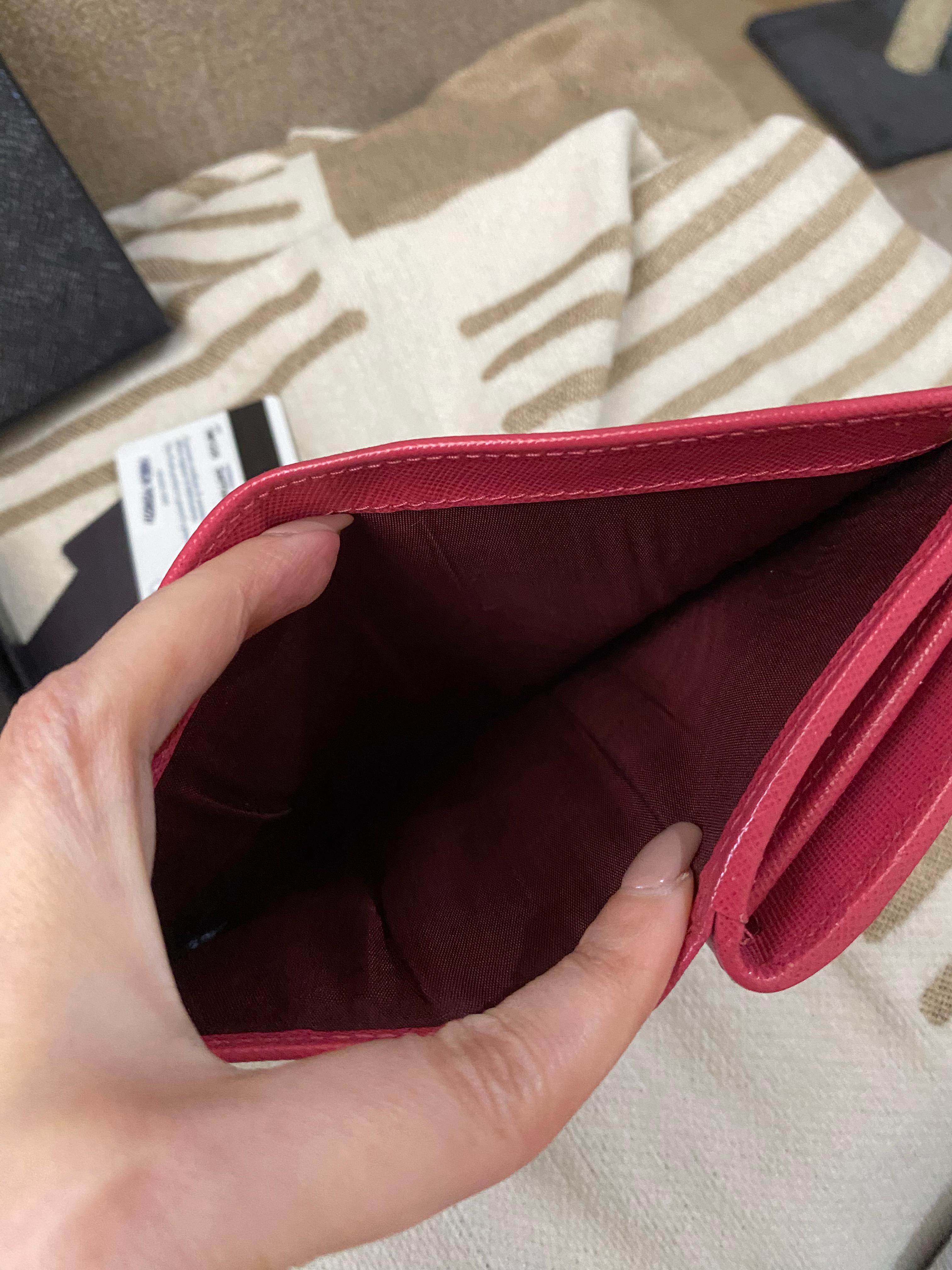 PRADA Saffiano Bi Fold women's wallet