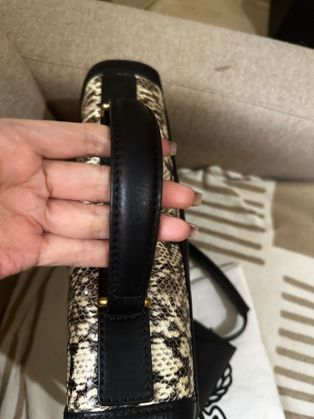 MCM Multicolor Snake Skin Little Veronica