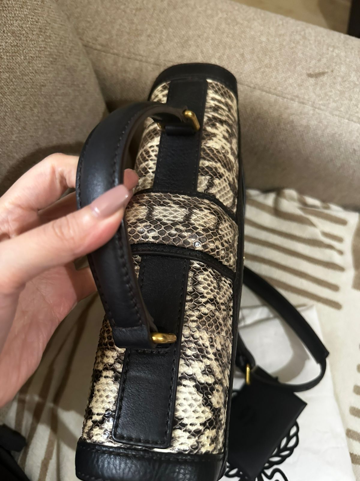 MCM Multicolor Snake Skin Little Veronica