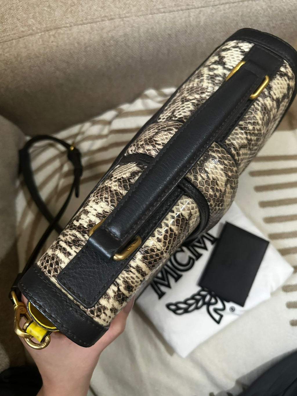 MCM Multicolor Snake Skin Little Veronica