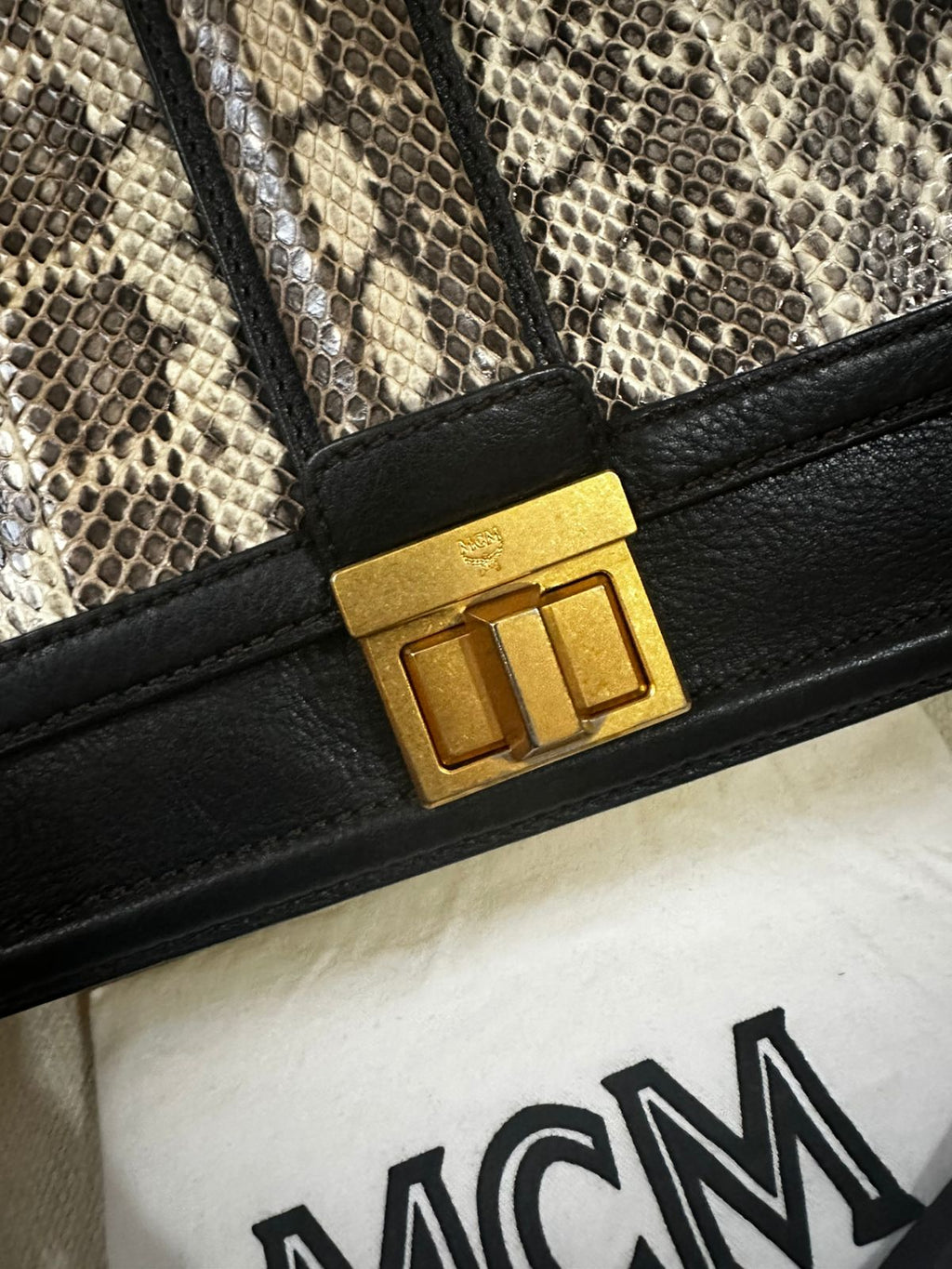 MCM Multicolor Snake Skin Little Veronica