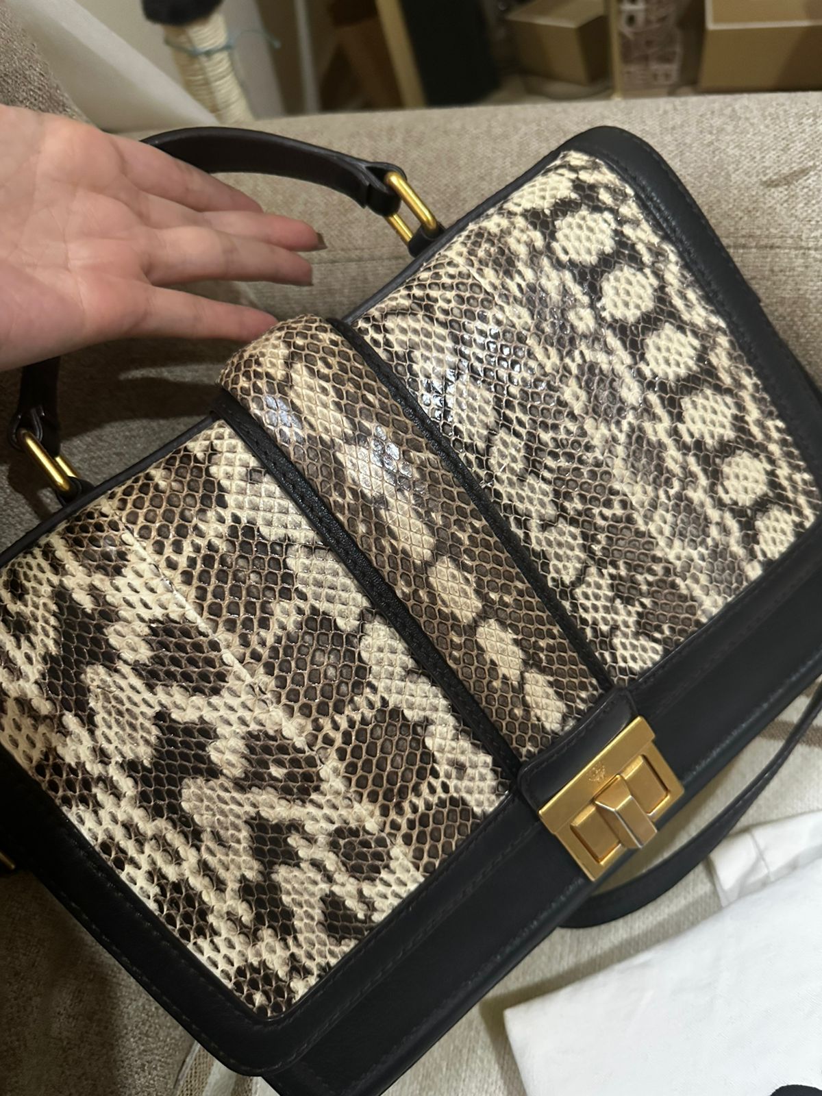 MCM Multicolor Snake Skin Little Veronica