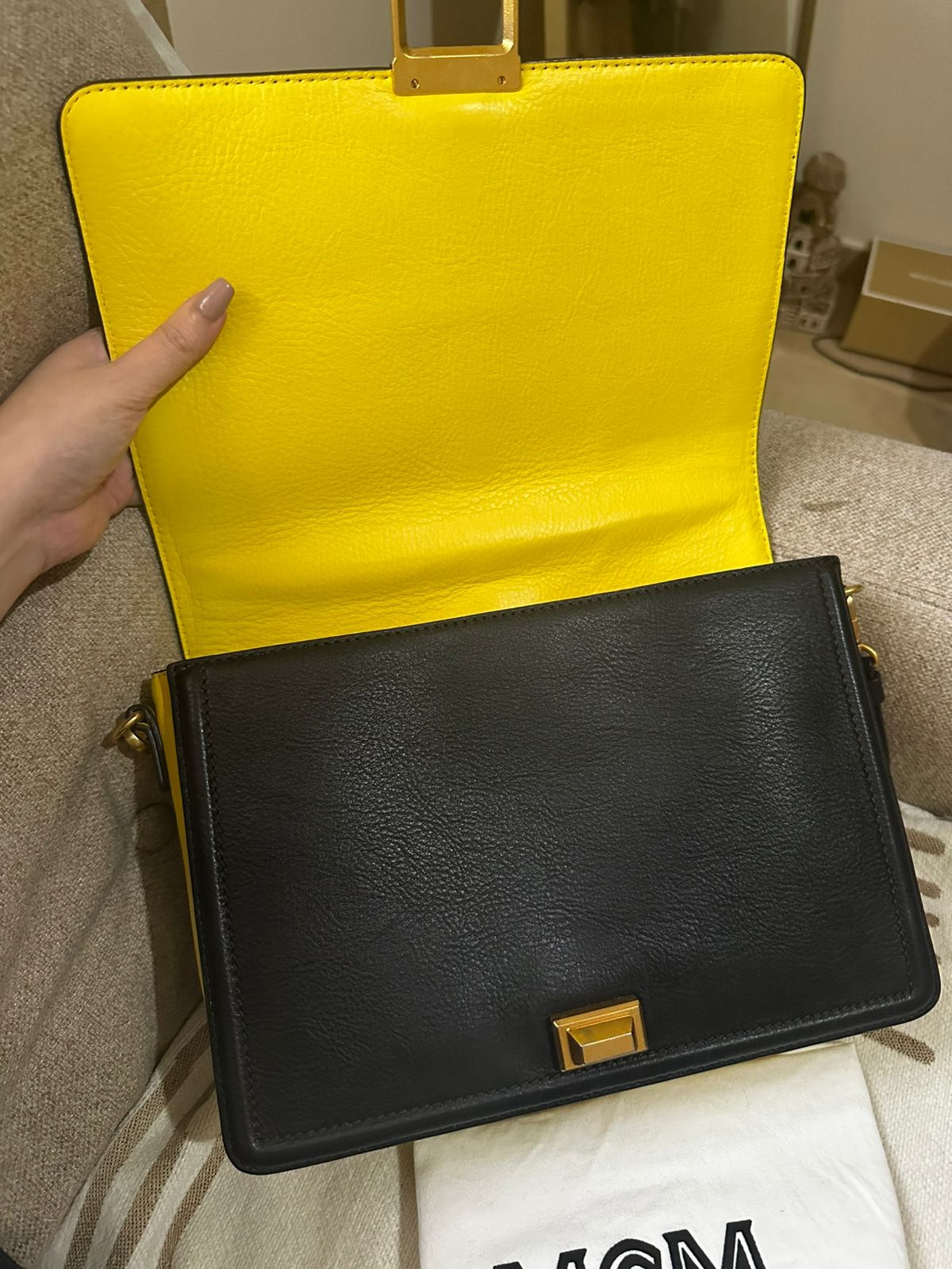 MCM Multicolor Snake Skin Little Veronica