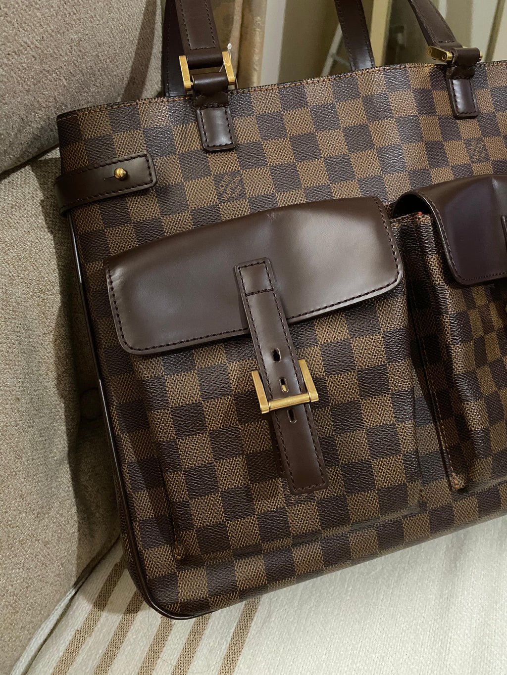 Louis Vuitton Uzes Damier Eben Tote Bag MM
