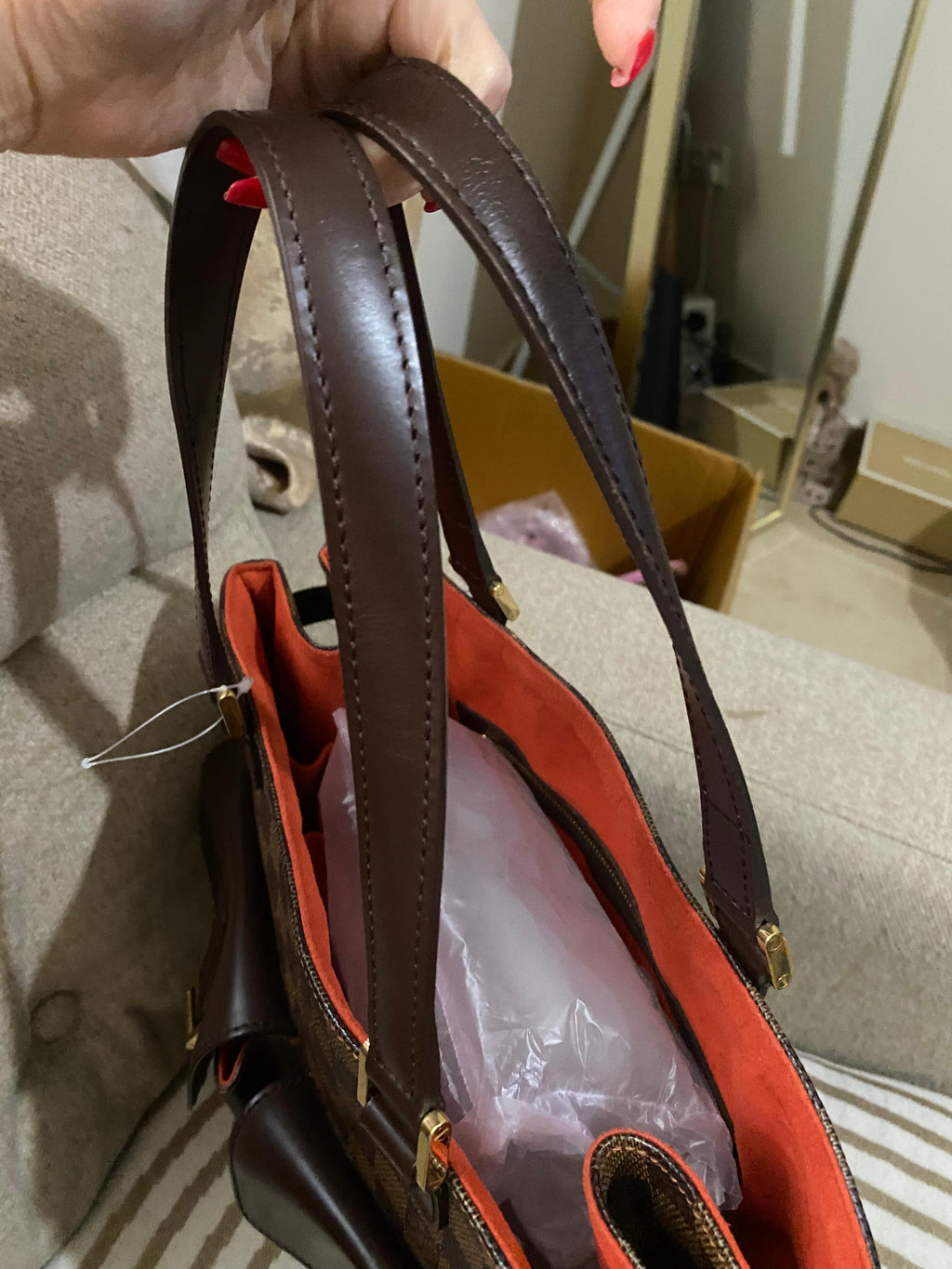 Louis Vuitton Uzes Damier Eben Tote Bag MM