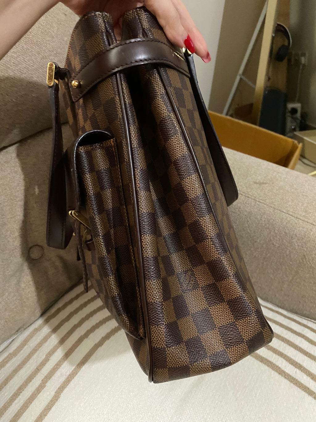 Louis Vuitton Uzes Damier Eben Tote Bag MM