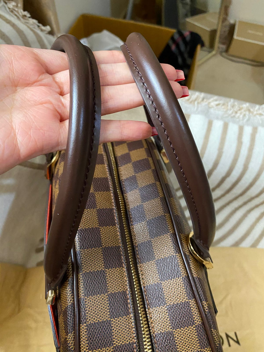 Louis Vuitton Nolita MM size Damier Ebene
