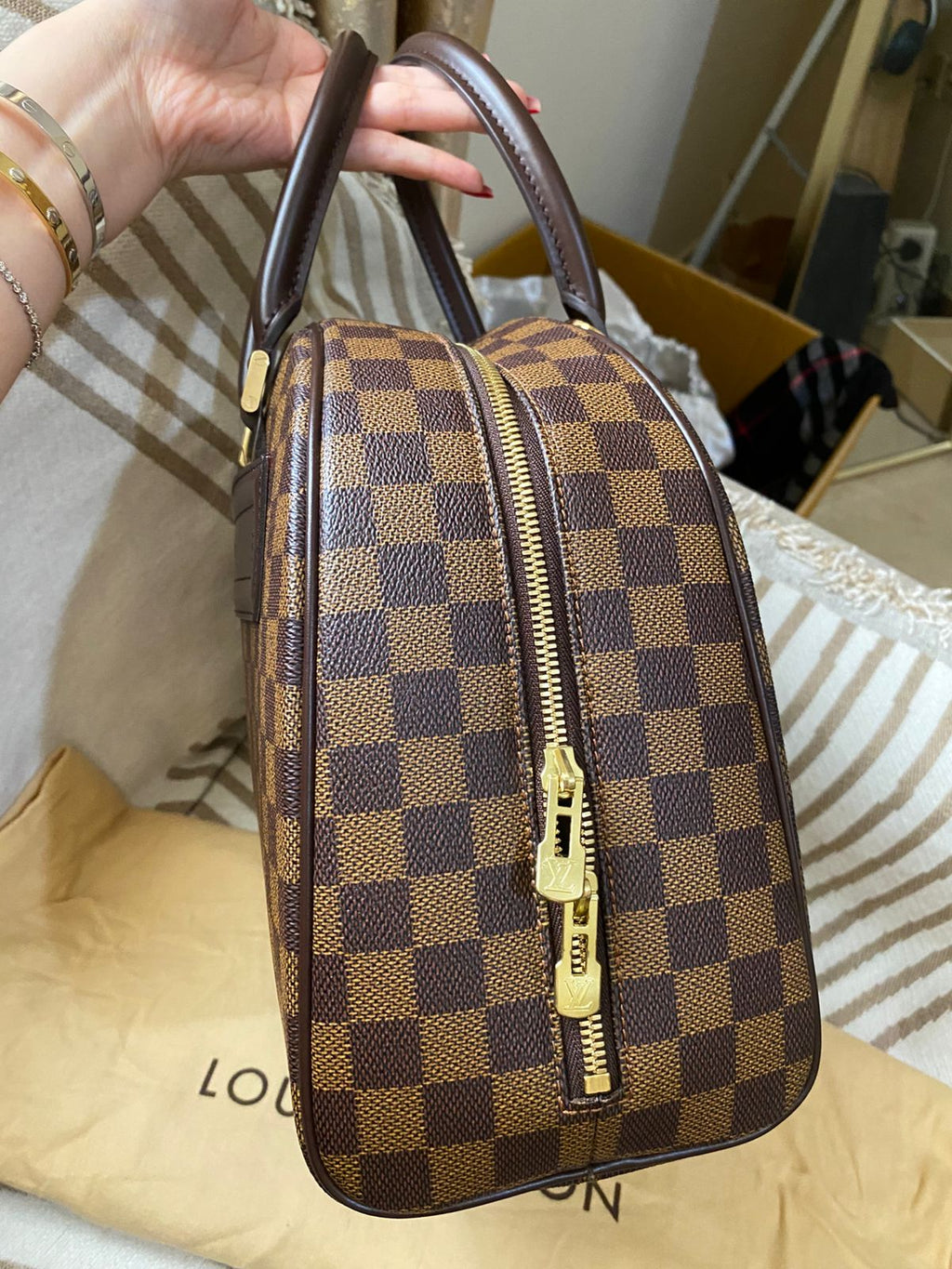 Louis Vuitton Nolita MM size Damier Ebene