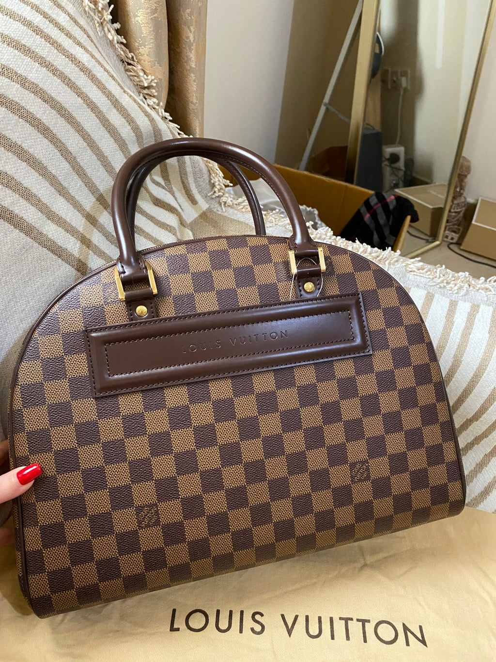 Louis Vuitton Nolita MM size Damier Ebene