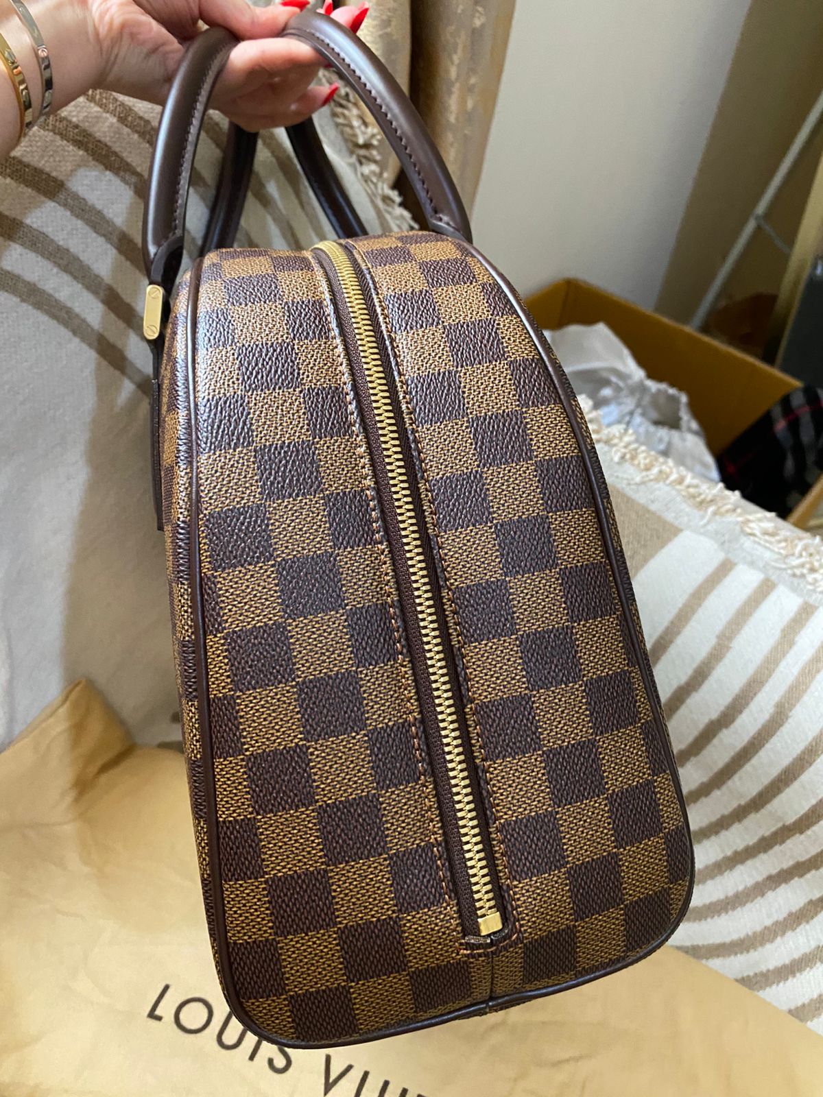 Louis Vuitton Nolita MM size Damier Ebene