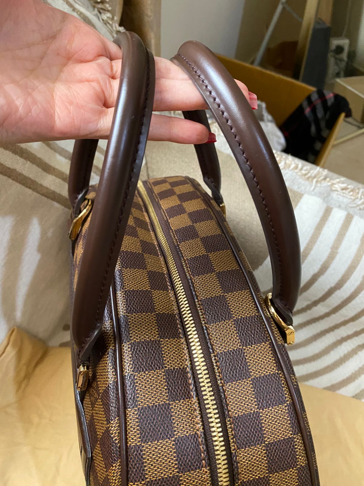Louis Vuitton Nolita MM size Damier Ebene