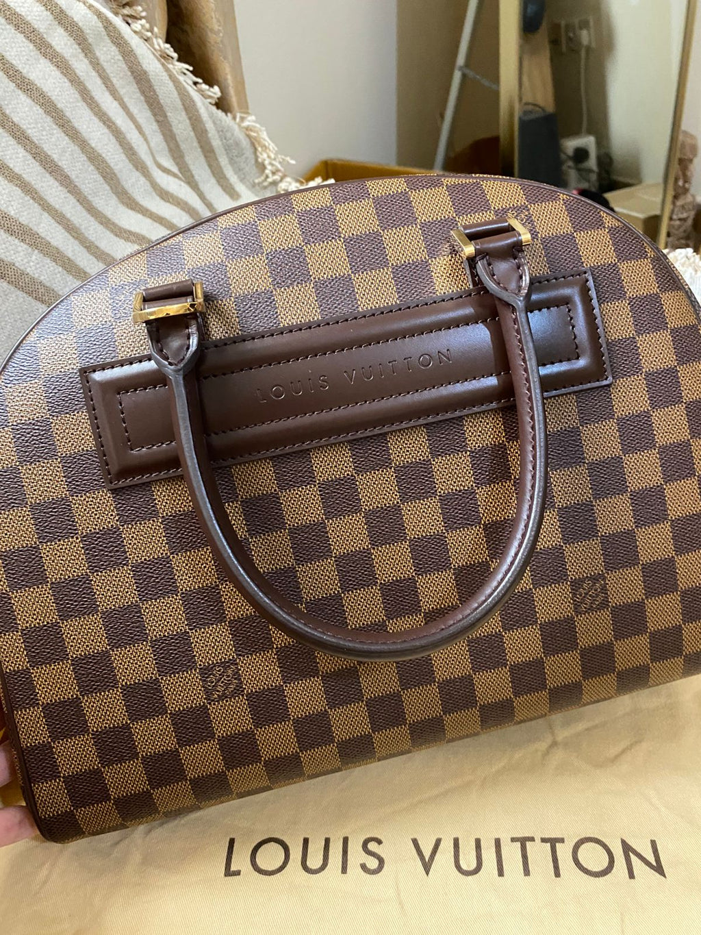Louis Vuitton Nolita MM size Damier Ebene