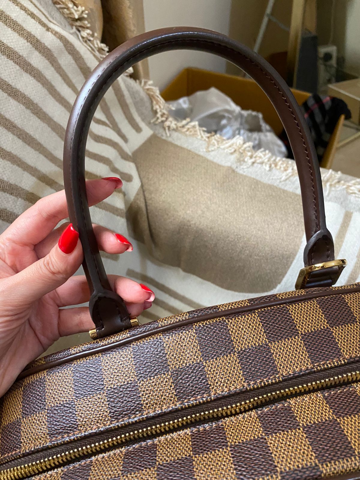 Louis Vuitton Nolita MM size Damier Ebene