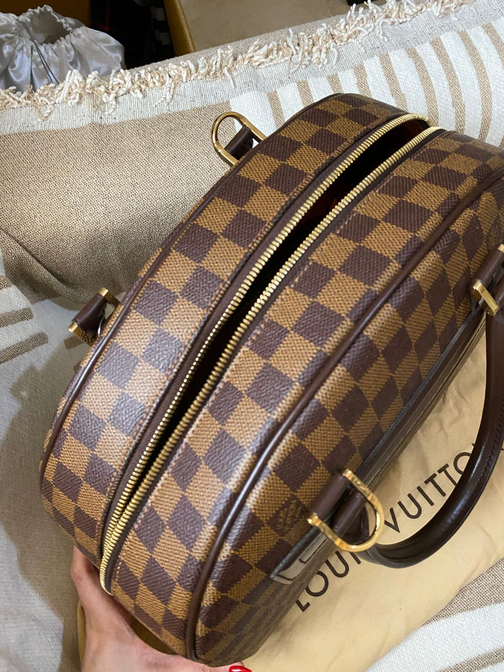 Louis Vuitton Nolita MM size Damier Ebene