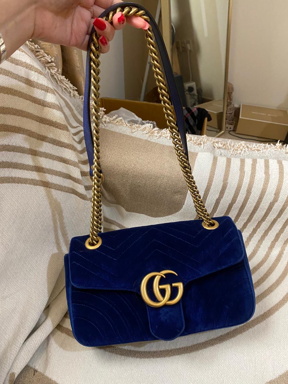 GUCCI GG Marmont Small Velvet