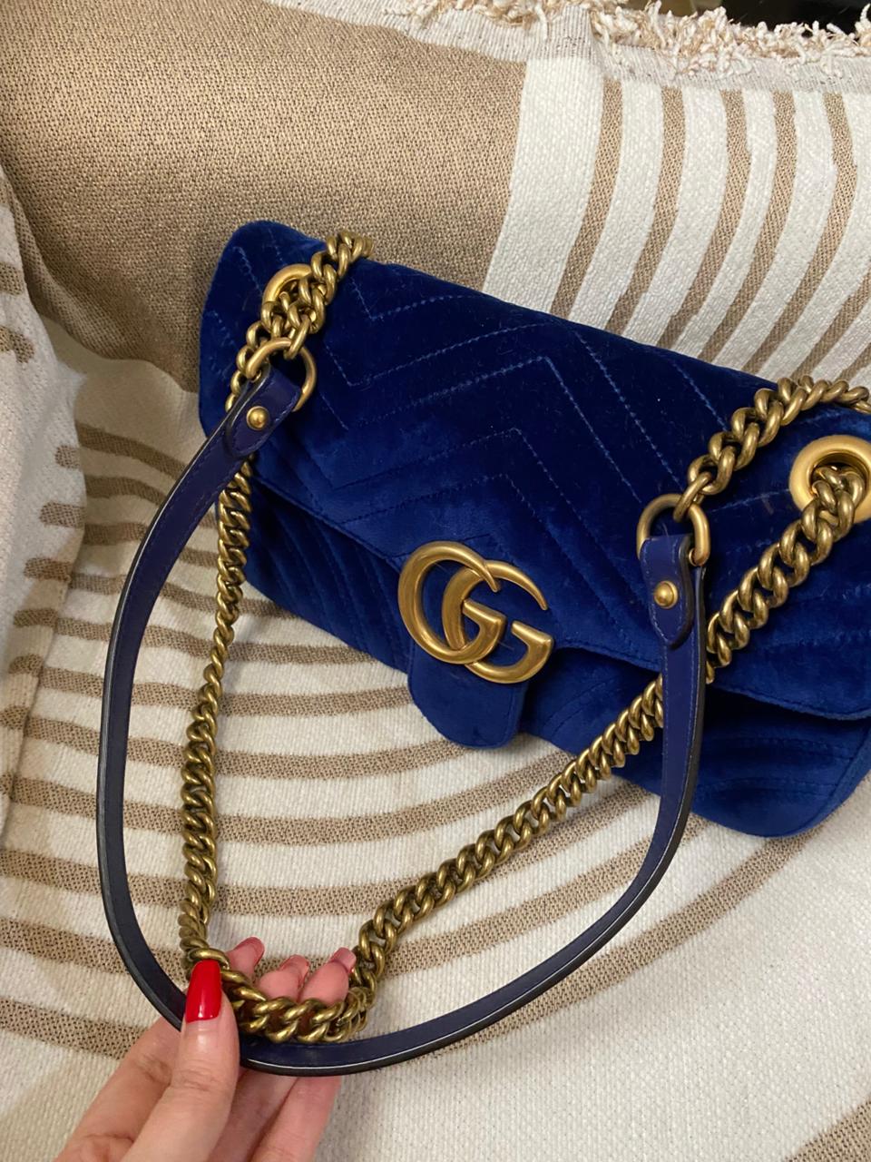 GUCCI GG Marmont Small Velvet