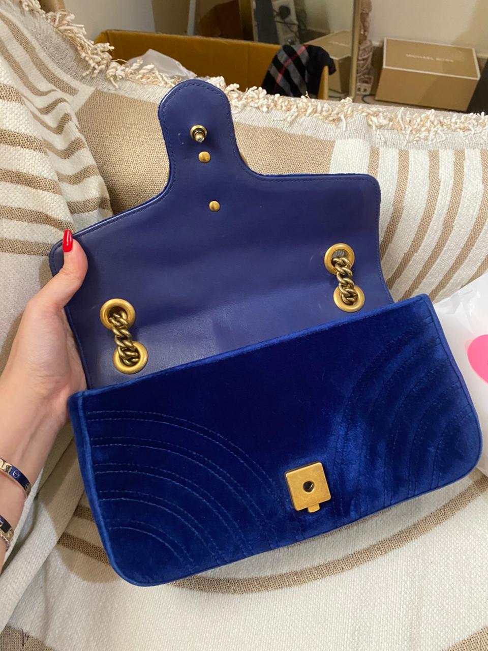 GUCCI GG Marmont Small Velvet