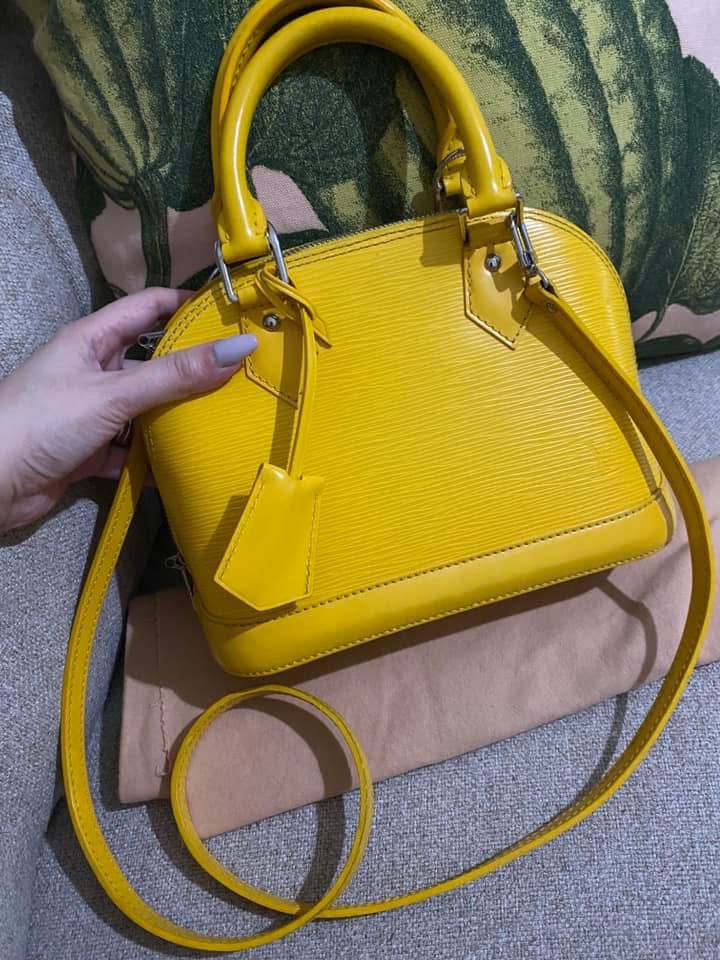 Louis Vuitton Yellow Epi Alma MM