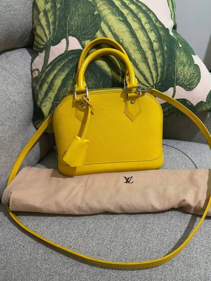 Louis Vuitton Yellow Epi Alma MM