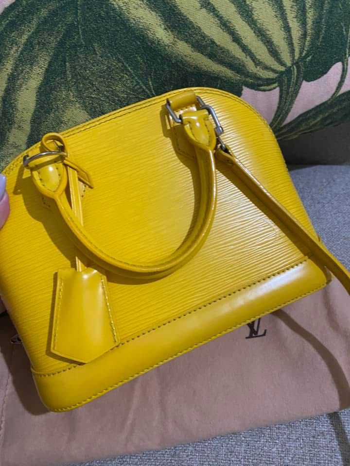 Louis Vuitton Yellow Epi Alma MM