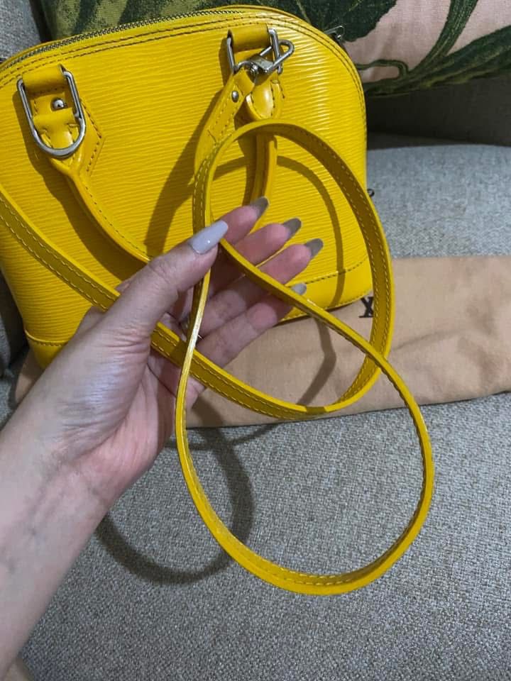 Louis Vuitton Yellow Epi Alma MM