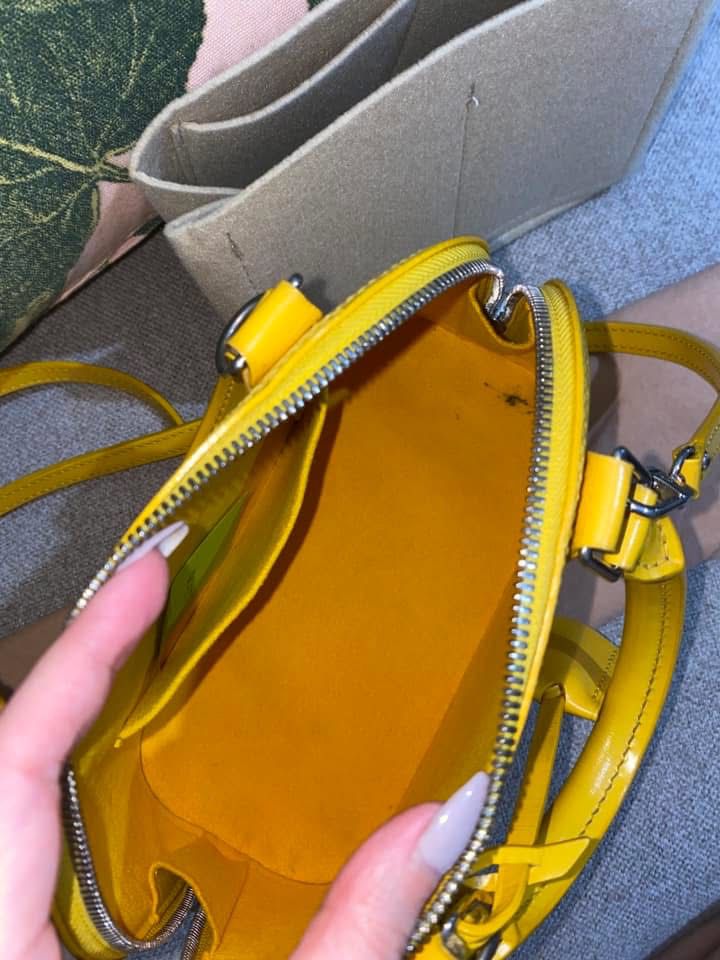 Louis Vuitton Yellow Epi Alma MM