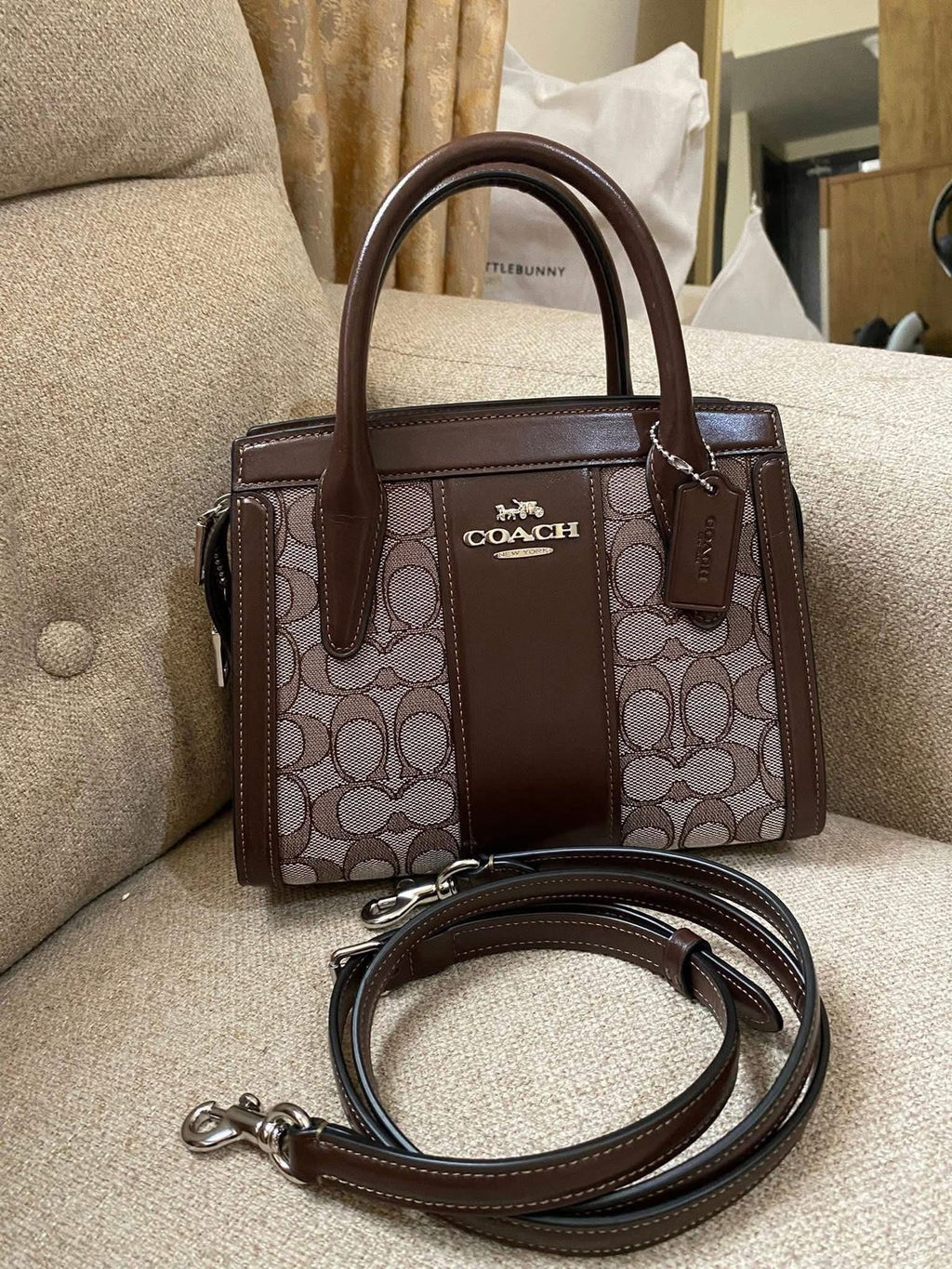 COACH Andrea Carryall Bag in Signature Jacquard