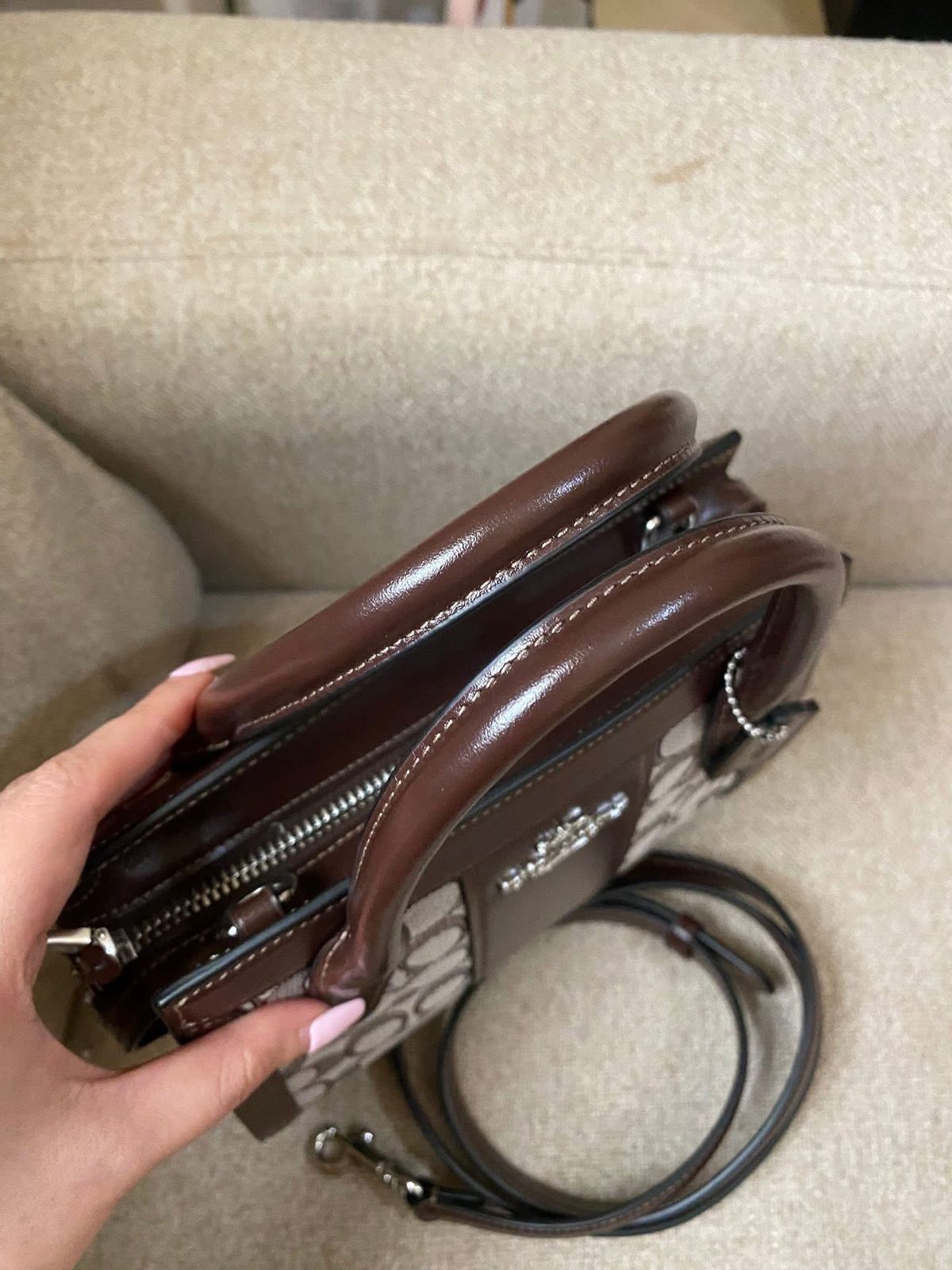 COACH Andrea Carryall Bag in Signature Jacquard