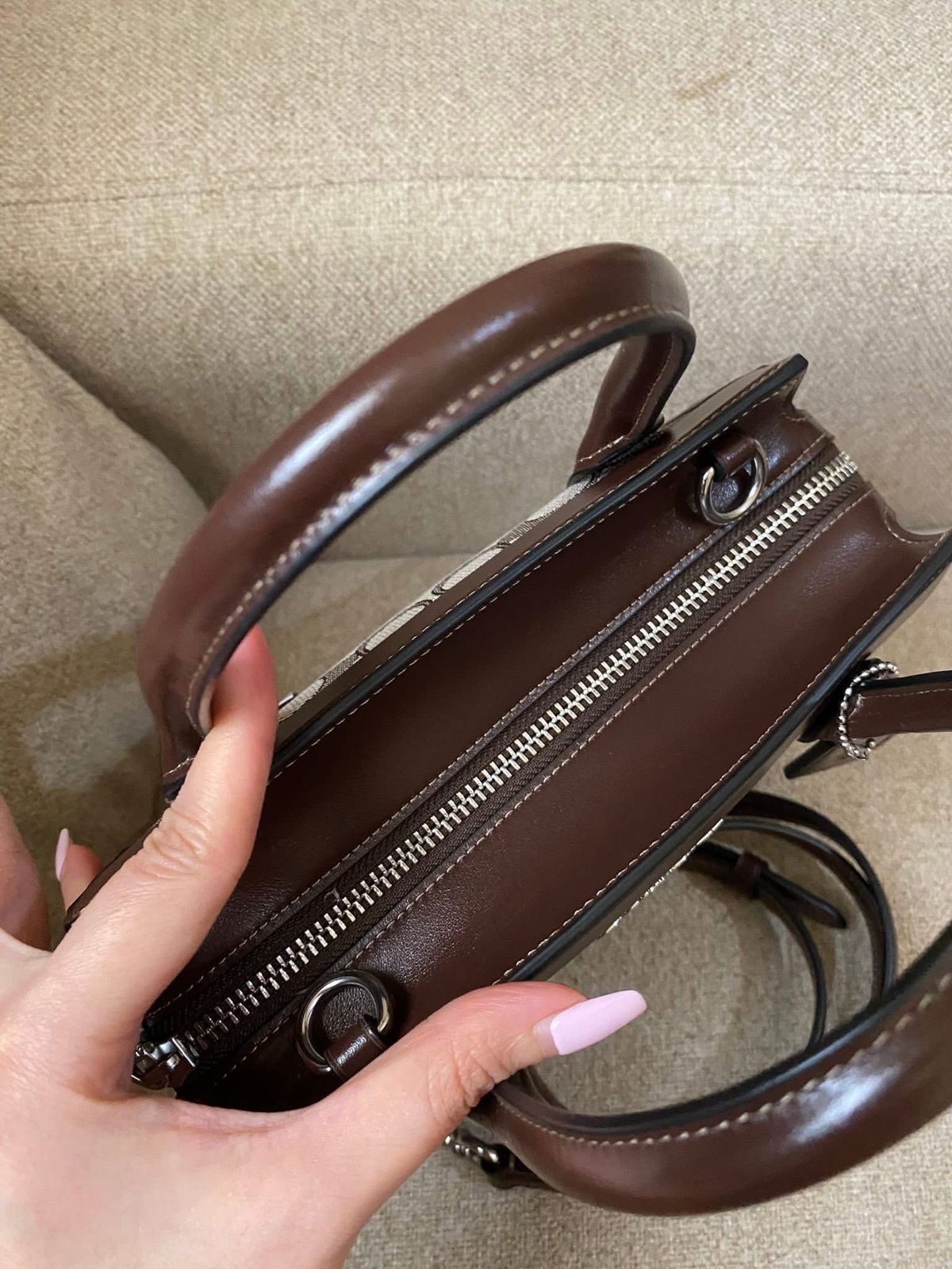 COACH Andrea Carryall Bag in Signature Jacquard