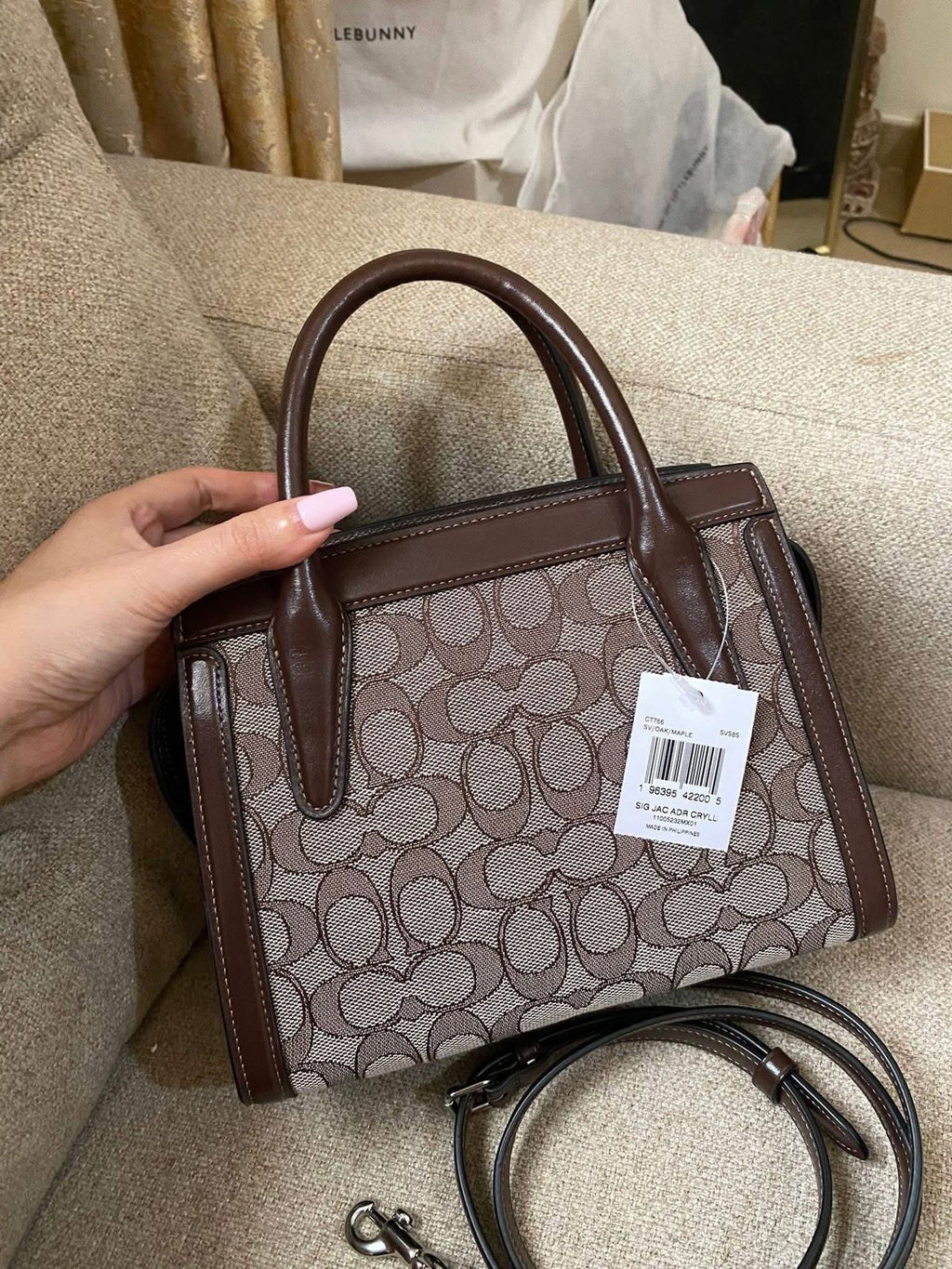 COACH Andrea Carryall Bag in Signature Jacquard