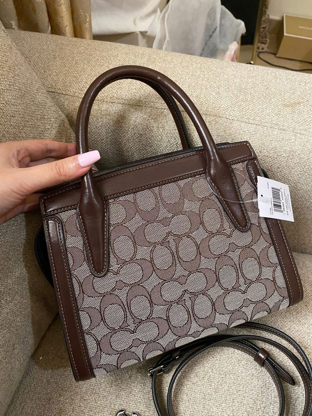 COACH Andrea Carryall Bag in Signature Jacquard