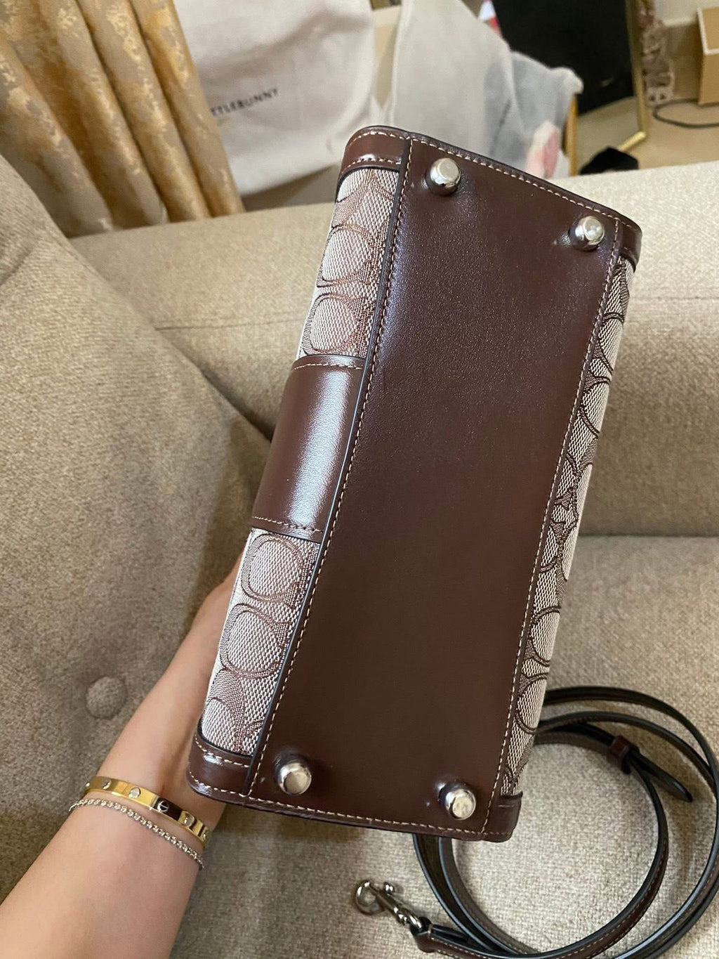 COACH Andrea Carryall Bag in Signature Jacquard