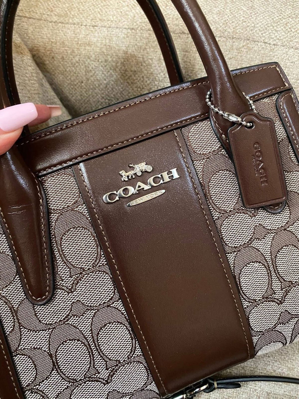 COACH Andrea Carryall Bag in Signature Jacquard