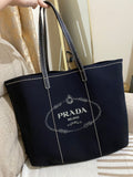 PRADA Neoprene Large Shopping Tote Bag