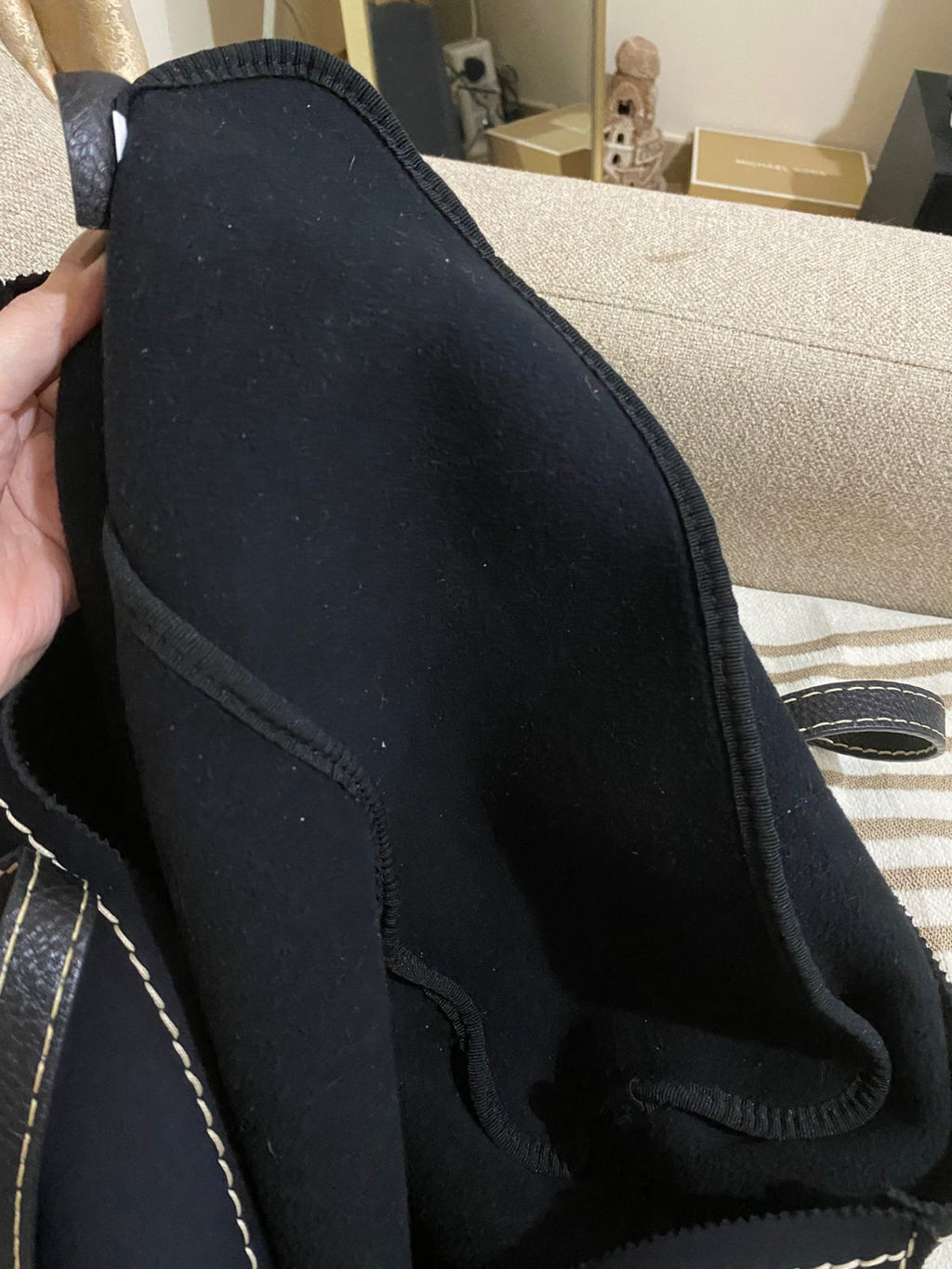 PRADA Neoprene Large Shopping Tote Bag