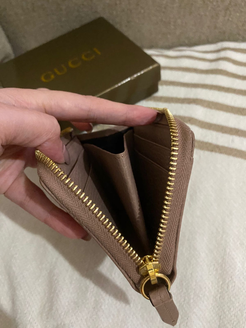 GUCCI GG Marmont L-Shaped Zip Wallet