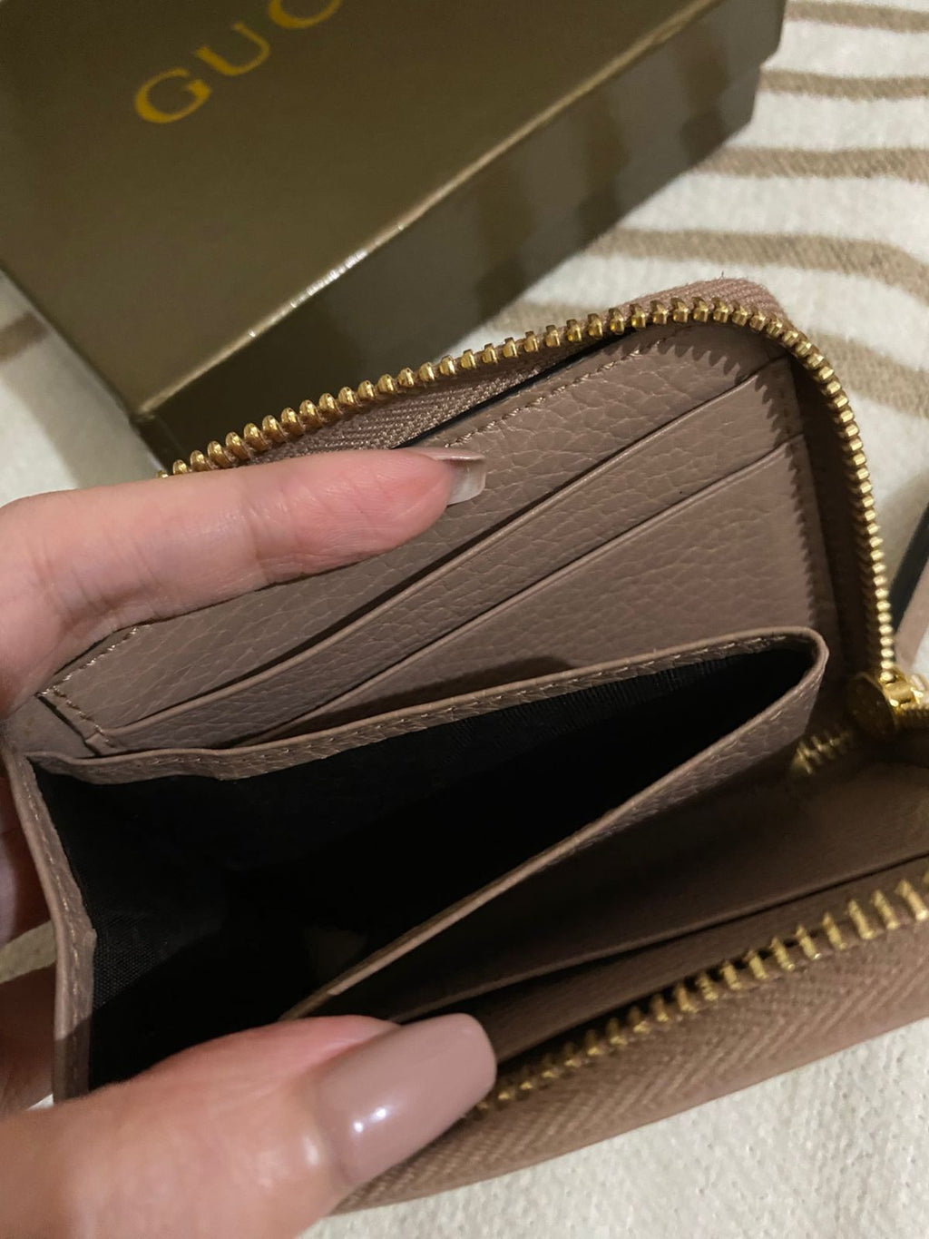 GUCCI GG Marmont L-Shaped Zip Wallet