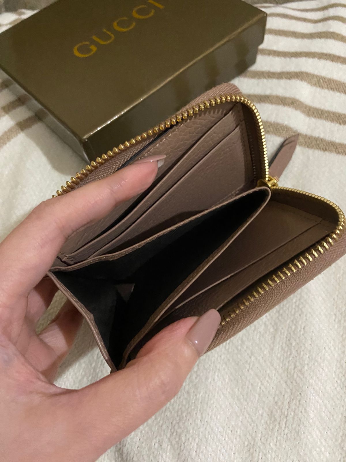 GUCCI GG Marmont L-Shaped Zip Wallet