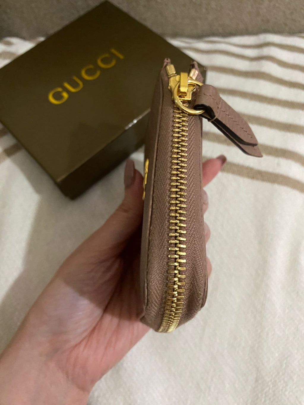 GUCCI GG Marmont L-Shaped Zip Wallet