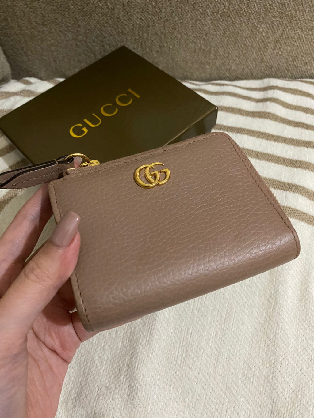 GUCCI GG Marmont L-Shaped Zip Wallet