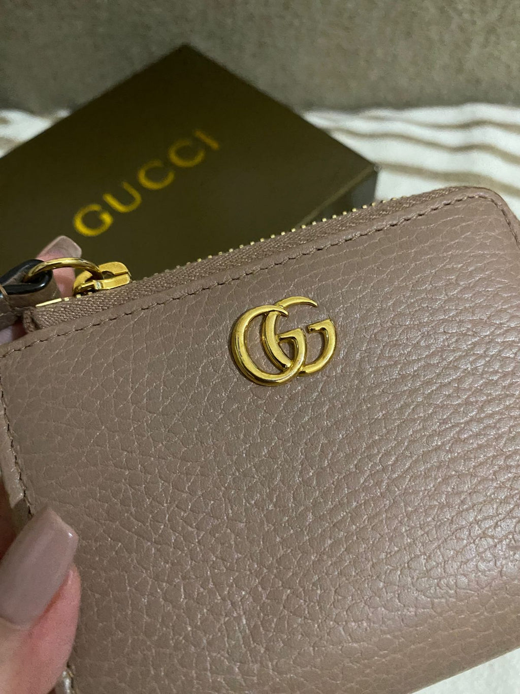 GUCCI GG Marmont L-Shaped Zip Wallet