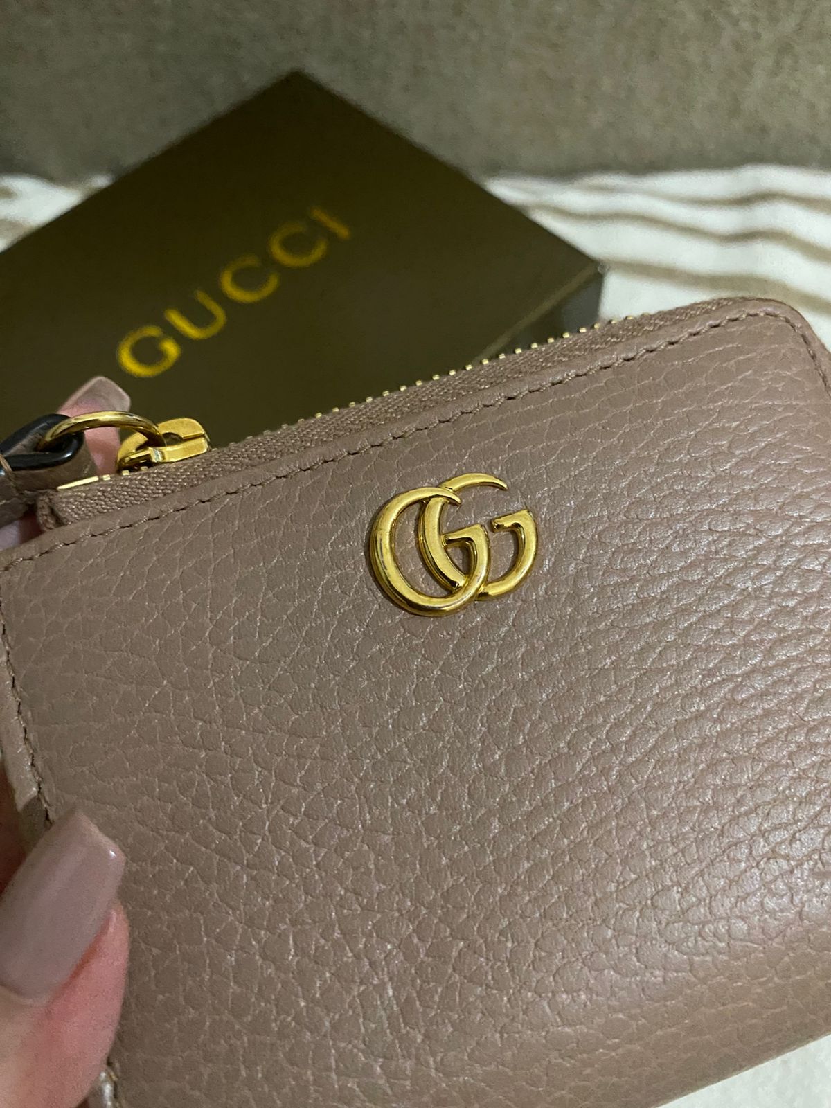 GUCCI GG Marmont L-Shaped Zip Wallet